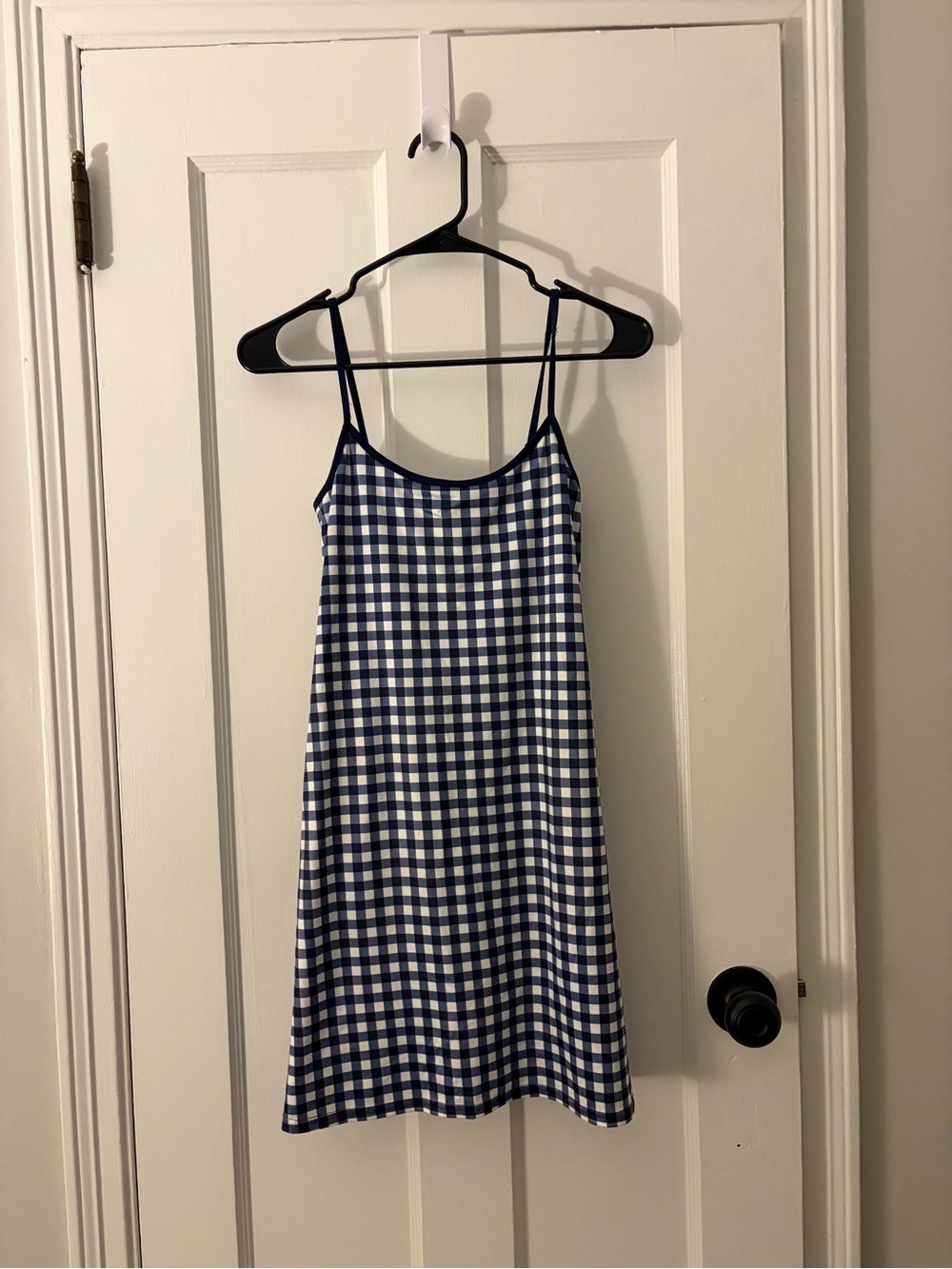 J. Crew Navy Blue Gingham Athletic Dress